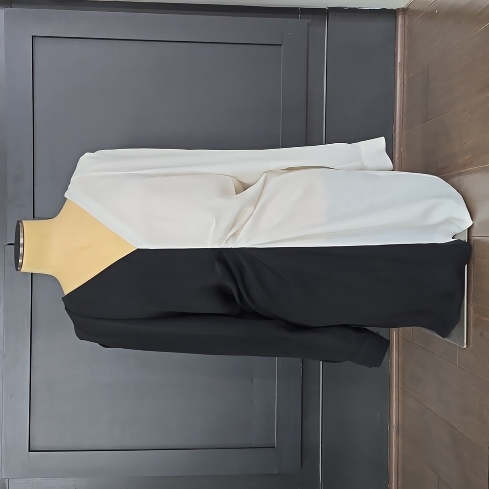 Elegant Black and White Women's Dress